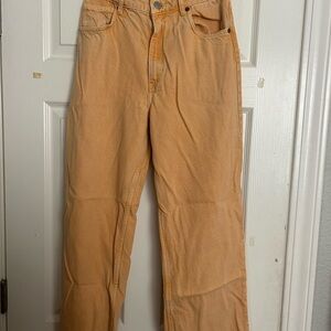 Orange Wide leg Jeans